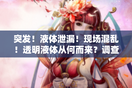突發(fā)!液體泄漏!現(xiàn)場混亂!透明液體從何而來?調(diào)查揭秘 突發(fā)!液體泄漏!現(xiàn)場混亂!透明液體從何而來?調(diào)查揭秘