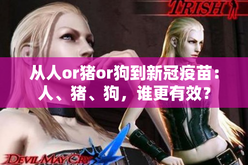 從人or豬or狗到新冠疫苗：人、豬、狗，誰更有效？