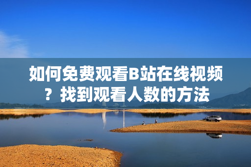 如何免費(fèi)觀看B站在線視頻？找到觀看人數(shù)的方法