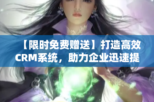【限時免費贈送】打造高效CRM系統(tǒng)，助力企業(yè)迅速提升銷售業(yè)績