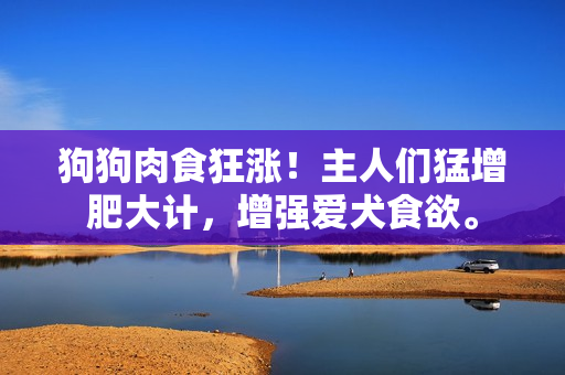 狗狗肉食狂漲！主人們猛增肥大計，增強(qiáng)愛犬食欲。
