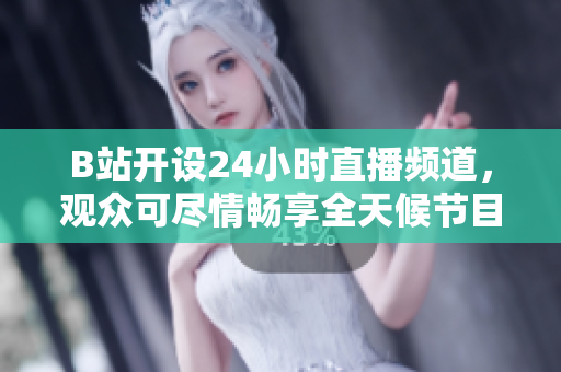 B站開(kāi)設(shè)24小時(shí)直播頻道，觀眾可盡情暢享全天候節(jié)目