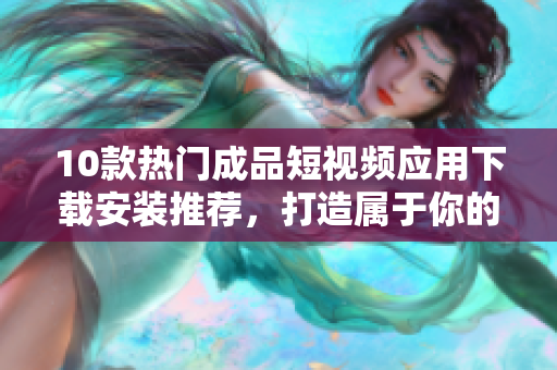 10款熱門成品短視頻應(yīng)用下載安裝推薦，打造屬于你的個性化短視頻創(chuàng)作空間