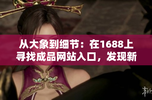 從大象到細節(jié)：在1688上尋找成品網(wǎng)站入口，發(fā)現(xiàn)新商機