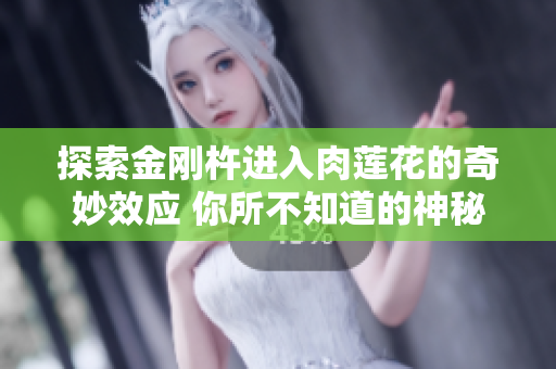 探索金剛杵進(jìn)入肉蓮花的奇妙效應(yīng) 你所不知道的神秘互動(dòng)