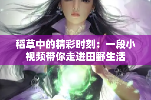 稻草中的精彩時(shí)刻：一段小視頻帶你走進(jìn)田野生活