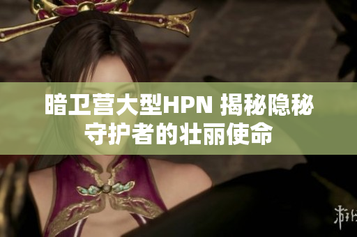 暗衛(wèi)營(yíng)大型HPN 揭秘隱秘守護(hù)者的壯麗使命
