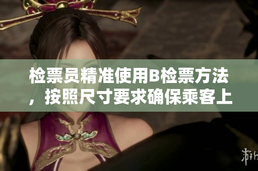 檢票員精準(zhǔn)使用B檢票方法，按照尺寸要求確保乘客上車(chē)。