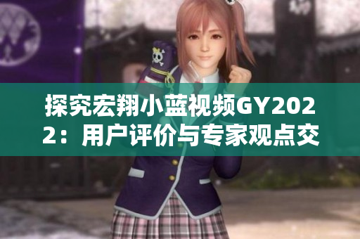 探究宏翔小藍視頻GY2022：用戶評價與專家觀點交織的綜合分析
