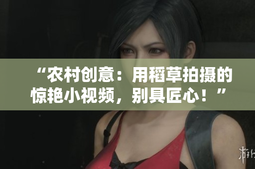 “農(nóng)村創(chuàng)意：用稻草拍攝的驚艷小視頻，別具匠心！”