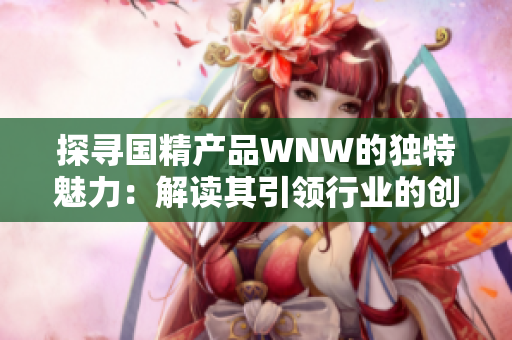 探尋國精產(chǎn)品WNW的獨特魅力：解讀其引領(lǐng)行業(yè)的創(chuàng)新與品質(zhì)之道