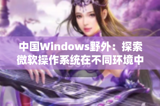中國Windows野外：探索微軟操作系統(tǒng)在不同環(huán)境中的應(yīng)用與適應(yīng)