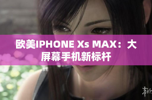 歐美IPHONE Xs MAX：大屏幕手機(jī)新標(biāo)桿