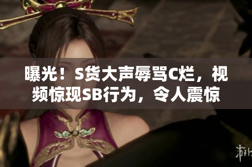 曝光！S貨大聲辱罵C爛，視頻驚現(xiàn)SB行為，令人震驚！