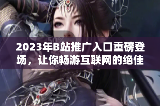 2023年B站推廣入口重磅登場，讓你暢游互聯(lián)網(wǎng)的絕佳通道