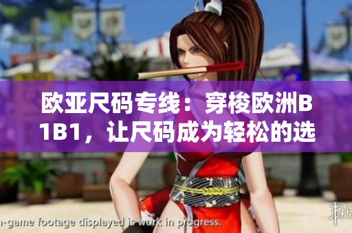 歐亞尺碼專線：穿梭歐洲B1B1，讓尺碼成為輕松的選擇