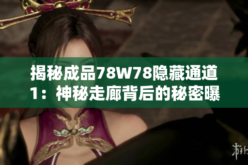 揭秘成品78W78隱藏通道1：神秘走廊背后的秘密曝光