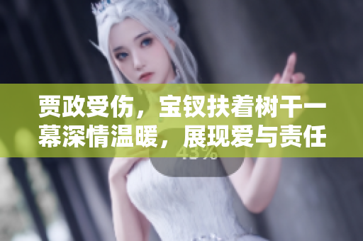 賈政受傷，寶釵扶著樹干一幕深情溫暖，展現(xiàn)愛與責(zé)任。