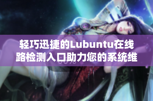 輕巧迅捷的Lubuntu在線路檢測(cè)入口助力您的系統(tǒng)維護(hù)