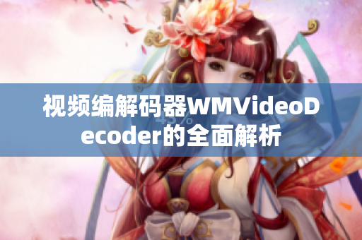 視頻編解碼器WMVideoDecoder的全面解析