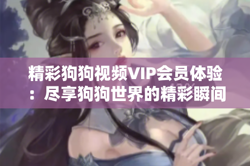 精彩狗狗視頻VIP會員體驗(yàn)：盡享狗狗世界的精彩瞬間和專屬服務(wù)