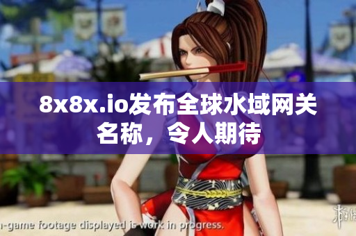 8x8x.io發(fā)布全球水域網(wǎng)關(guān)名稱，令人期待
