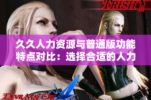 久久人力資源與普通版功能特點對比：選擇合適的人力資源管理軟件該如何抉擇？