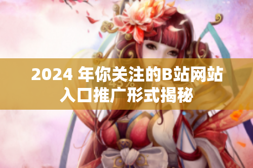 2024 年你關(guān)注的B站網(wǎng)站入口推廣形式揭秘
