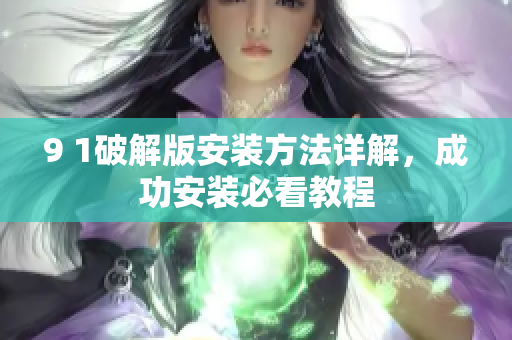 9 1破解版安裝方法詳解，成功安裝必看教程