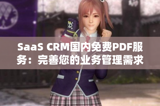 SaaS CRM國(guó)內(nèi)免費(fèi)PDF服務(wù)：完善您的業(yè)務(wù)管理需求