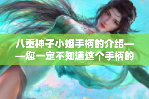 八重神子小姐手柄的介紹——您一定不知道這個(gè)手柄的特點(diǎn)!