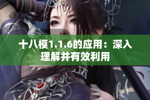 十八模1.1.6的應用：深入理解并有效利用
