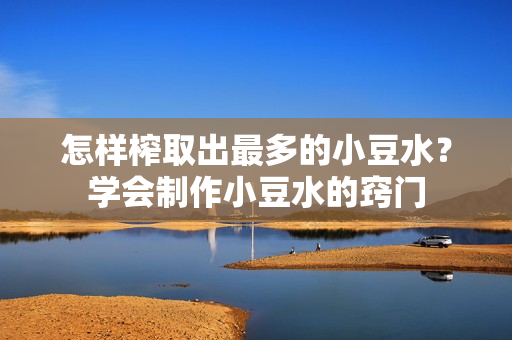 怎樣榨取出最多的小豆水？學(xué)會(huì)制作小豆水的竅門