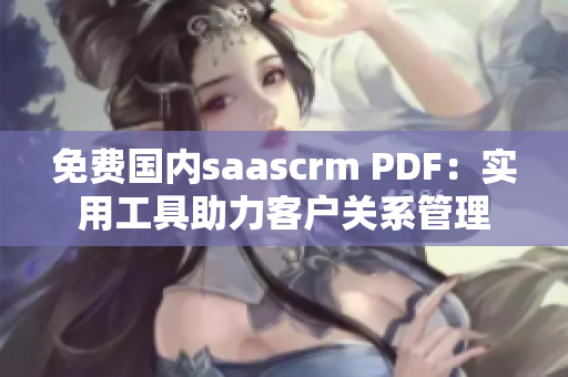 免費(fèi)國內(nèi)saascrm PDF：實(shí)用工具助力客戶關(guān)系管理