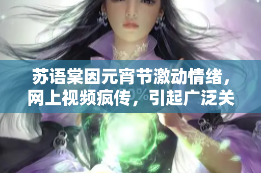 蘇語棠因元宵節(jié)激動情緒，網(wǎng)上視頻瘋傳，引起廣泛關注