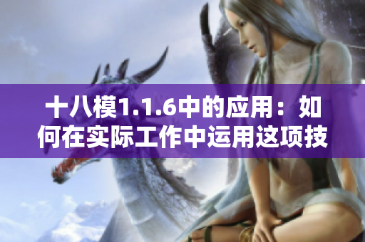 十八模1.1.6中的應(yīng)用：如何在實際工作中運用這項技術(shù)？