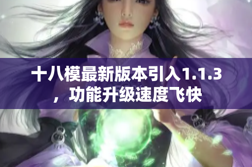 十八模最新版本引入1.1.3，功能升級速度飛快