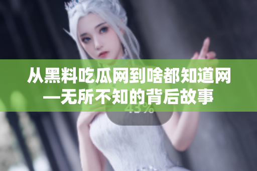 從黑料吃瓜網(wǎng)到啥都知道網(wǎng)—無所不知的背后故事