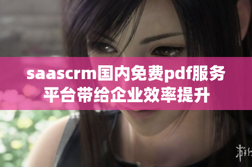 saascrm國(guó)內(nèi)免費(fèi)pdf服務(wù)平臺(tái)帶給企業(yè)效率提升