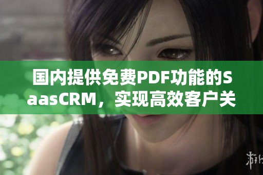國內(nèi)提供免費PDF功能的SaasCRM，實現(xiàn)高效客戶關(guān)系管理