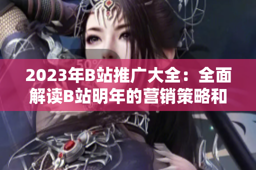 2023年B站推廣大全：全面解讀B站明年的營銷策略和推廣活動