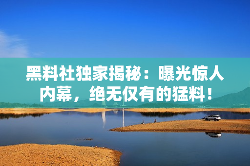 黑料社獨(dú)家揭秘：曝光驚人內(nèi)幕，絕無(wú)僅有的猛料！