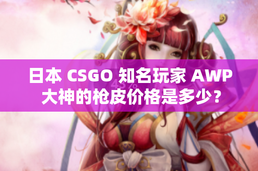 日本 CSGO 知名玩家 AWP 大神的槍皮價格是多少？