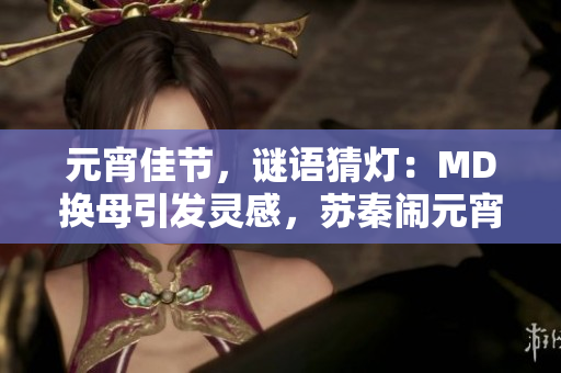 元宵佳節(jié)，謎語(yǔ)猜燈：MD換母引發(fā)靈感，蘇秦鬧元宵笑語(yǔ)盈盈