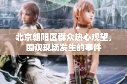 北京朝陽區(qū)群眾熱心觀望，圍觀現(xiàn)場發(fā)生的事件