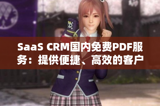 SaaS CRM國內(nèi)免費(fèi)PDF服務(wù)：提供便捷、高效的客戶關(guān)系管理解決方案